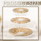 Boho Wall Basket Decor Set Of 3 Decorative Bulrush Woven Basket Wall Decor Set Rustic Hanging Handmade Round Woven Wall Decor Wi