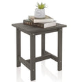 Meluvici Outdoor Side Table, Small Adirondack Side Table for Adirondack Chair - Indoor Outdoor End Table - HDPS (Grey)