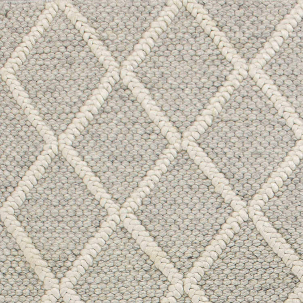 HomeRoots Decor 3'3-inch x 5'3-inch Wool Grey Area Rug