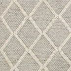 HomeRoots Decor 3'3-inch x 5'3-inch Wool Grey Area Rug