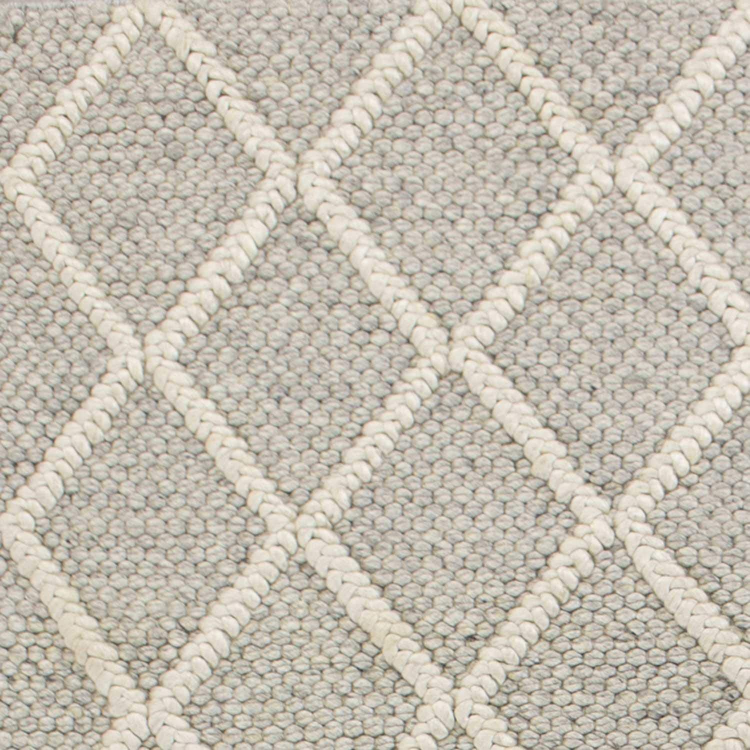 HomeRoots Decor 3'3-inch x 5'3-inch Wool Grey Area Rug