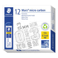 Staedtler | Mars Micro Carbon Mechanical Pencil Refills | Tube Of 12 | 0.3Mm Hb Point Graphite Leads | 250 03-Hb