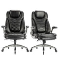 Executive Office Chair-Ergonomic Computer Desk Chair, High Back Leather Chair Swivel Home Office Chair with Upgraded Casters-Bla