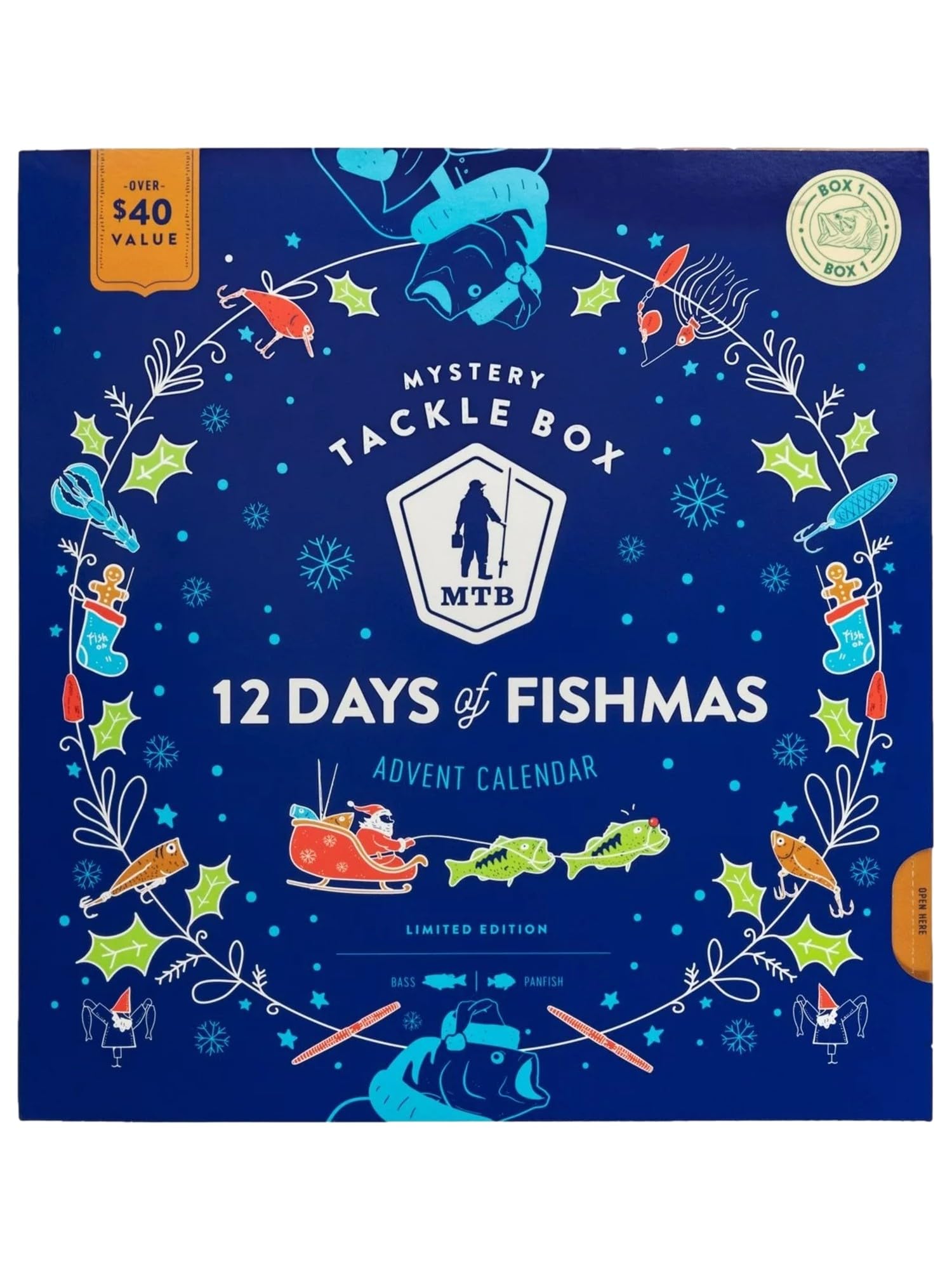 Mystery Tackle Box 12 Days of Fishmas Advent Calendar 2022