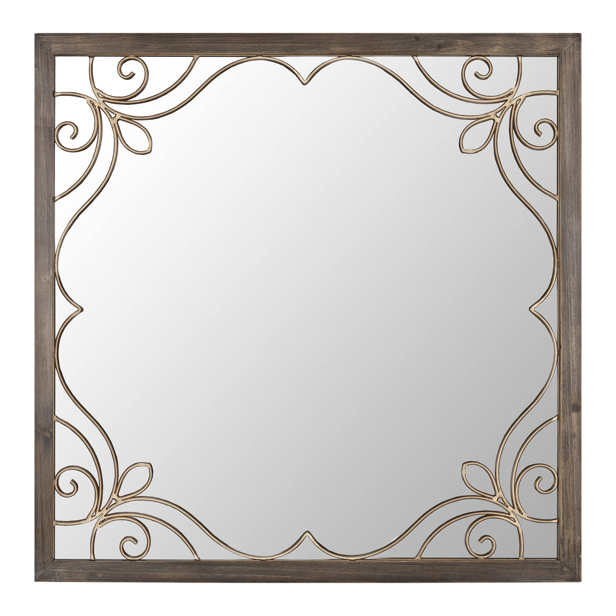 Stratton Home Decor Traditional Square Juliet Wall Mirror