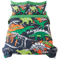 Adasmile A & S Dinosaur Comforter Full Size For Boys Kids Dinosaur Bedding Set Full 7 Pieces Bone Dinosaur Comforter Set With Sh