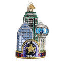 Old World Christmas, Places and Landmarks Glass Blown Ornaments for Christmas Tree Dallas City
