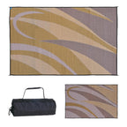 Stylish Camping Ga7 Brown/Gold 8' X 12' Graphic Mat
