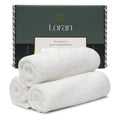 White Washcloths Set of 6 Soft Facial Cloths 10    x 10    100% Viscose Derived from Bamboo Spa-Like Feel Silky Face Cloth for S