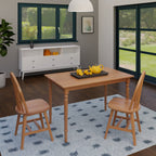 Ravenna 3-Pc Dining Table with Windsor Chairs - Natural