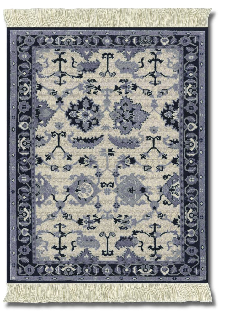 Lextra Indienne Colonial Williamsburg, 10.25 X 7.125 Inches, Mouserug, Navy, Light Blue And Cream, One (Mwd-1)