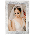 ORIVAN 4x6 Picture Frame Wood Display 4x6 Picture Distressed White Photo Frame for Wall and Tabletop Decoration