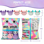 Nukbil Axolotl Plush Pillow Throw Pillow, Cute Axolotl Plush Toys Doll, Stuffed Axolotl Gift For Kids, Birthday, Christmas, Baby