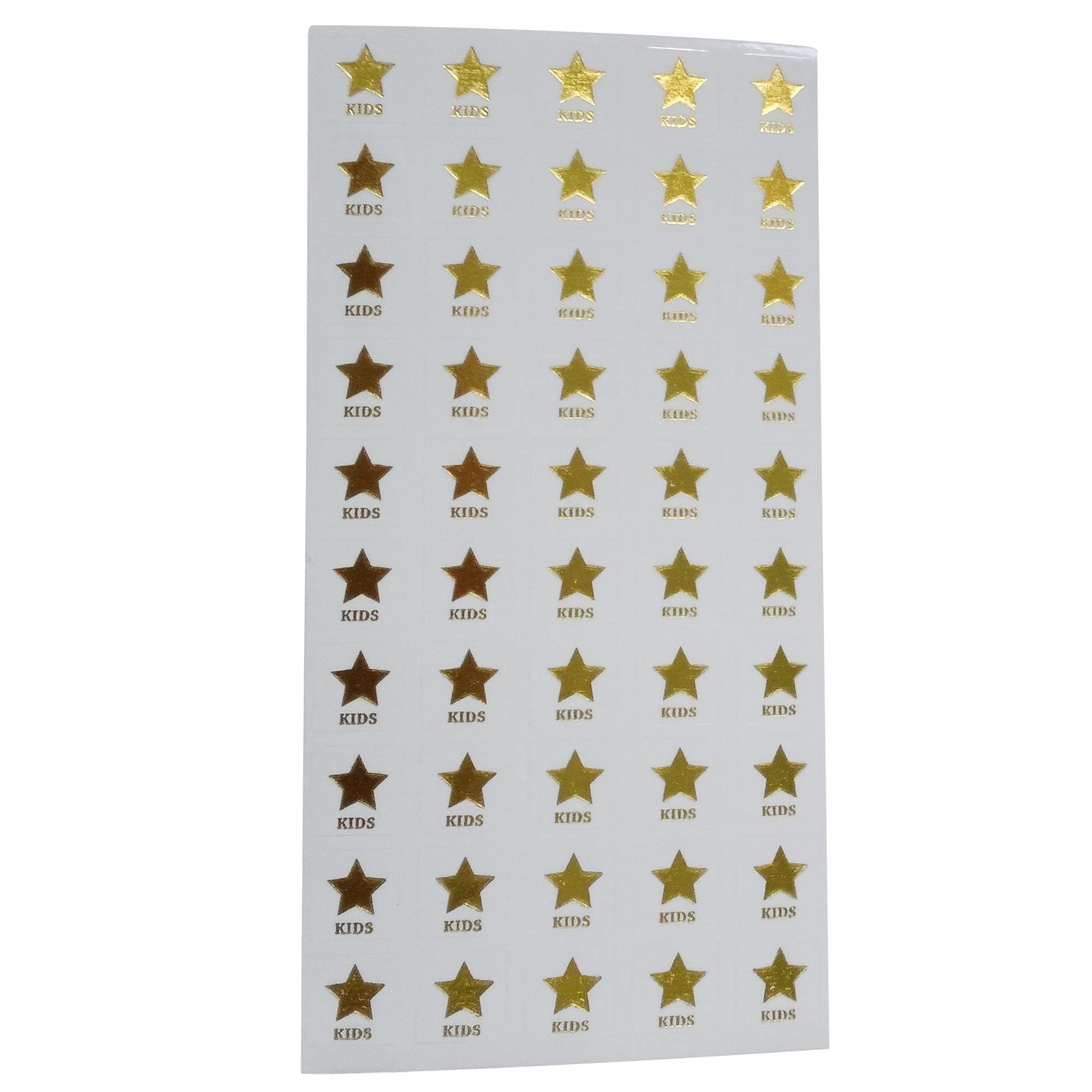 Kids Star Meal Stickers for Place Cards- Meal Stickers (Clear with Gold Icon) by Savor The Memories