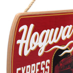 Open Road Brands Harry Potter Hogwarts Express Hanging Wood Wall Decor - Fun Harry Potter Sign For Kids' Bedroom, Playroom Or Mo