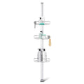 simplehuman 8 Tension Pole Shower Caddy, Stainless Steel and Anodized Aluminum