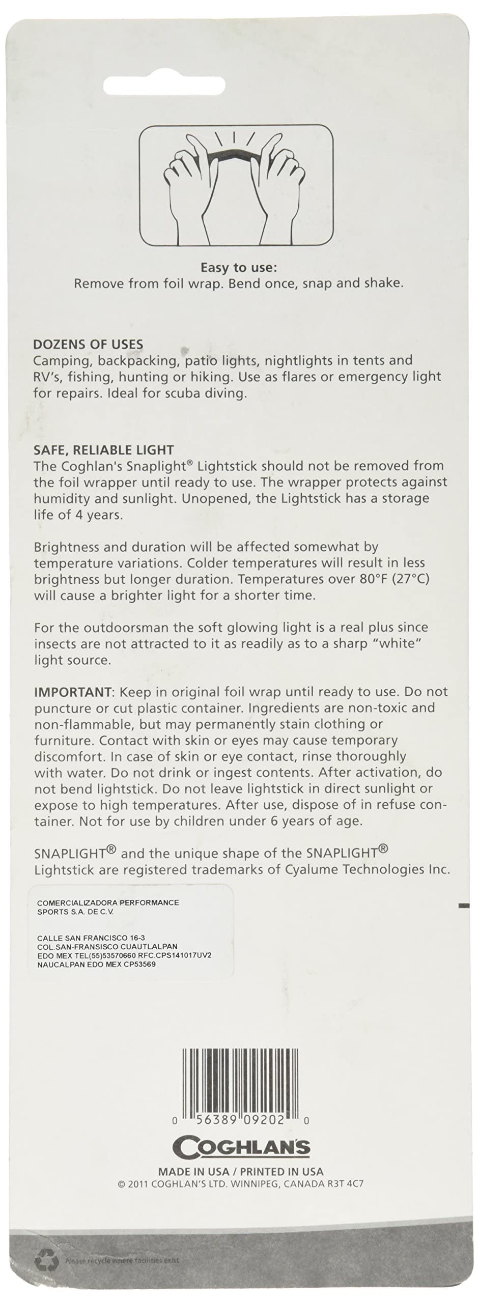 Coghlans 9202 Lightsticks 2 Count