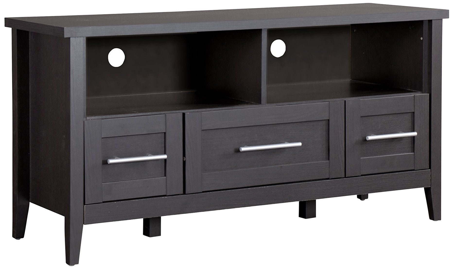 Baxton Studio TV Stand 3-Drawers, Espresso