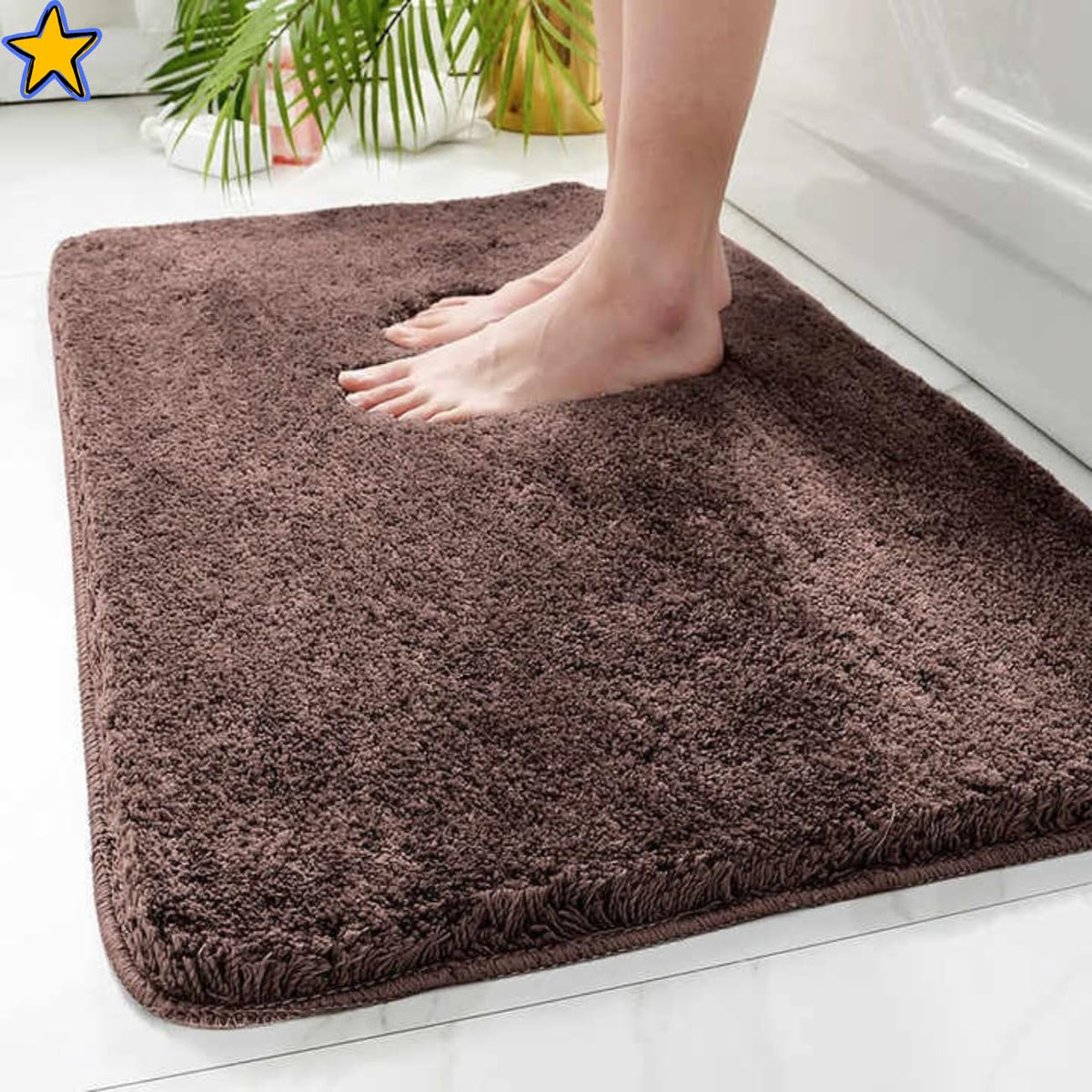 HOWNICE Bathroom, Door Mat, Floor, Bath Mat, Carpet | Non Slip mat for Bathroom Cushion, Super Absorbent Soft Carpet, Quick Dry 
