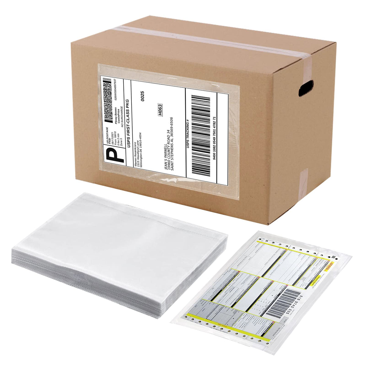 Ryhampaper Packing List Envelopes, Clear 6    X 9    Self Adhesive Shipping Labels Envelope Pouches (500 Pcs)
