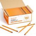 Shuttle Art Wood-Cased #2 Hb Pencils, 180 Pack Sharpened Yellow Pencil With Erasers, Bulk Pack Graphite Pencils For School And T
