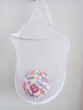 Heng happy Small Hanging Laundry Hamper Bag,OverTheDoor Mesh Hamper, Wall Dirty Clothes Bag