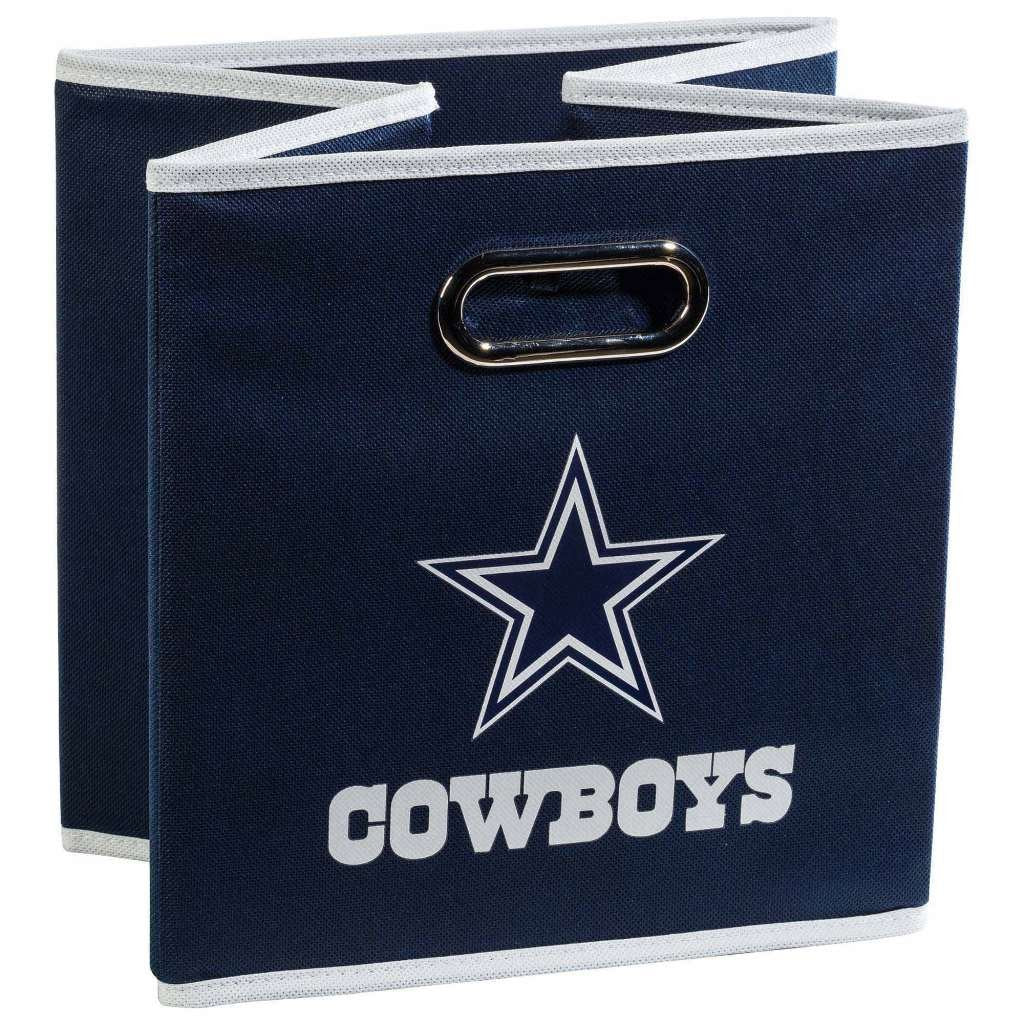 Franklin Sports Nfl Dallas Cowboys Collapsible Storage Bin Nfl Folding Cube Storage Container Fits Bin Organizers Fabric Nfl Tea
