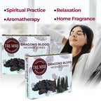 Dragons Blood Incense Cones - Total 20 Cone Incense - Dual Pack Of 10 Insence Cones - Incense Cones Scented - Cone Incense Scent