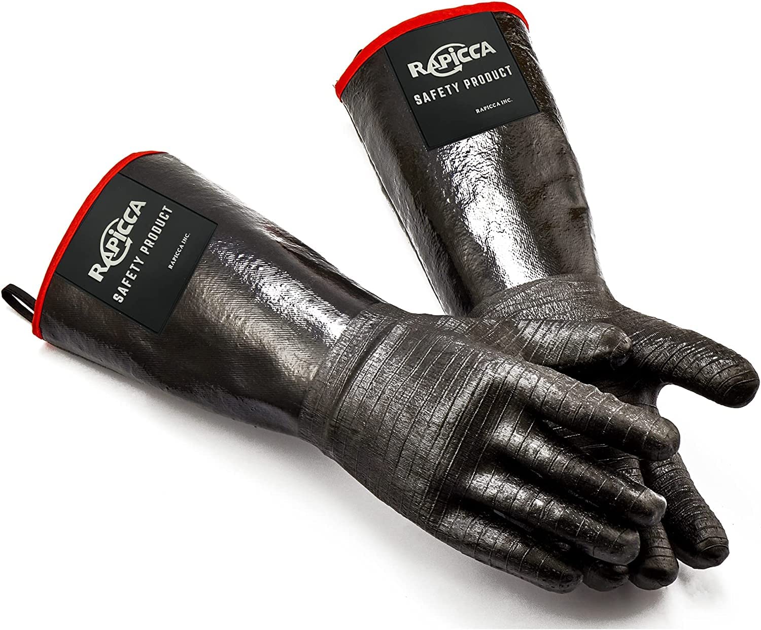 Rapicca Bbq Gloves,17In 700? Heat Resistant For Grill,Smoker,Cooking,Pit,Barbecue,Textured Palm Handle Greasy Food On Your Fryer