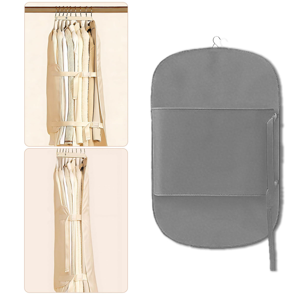 Closet Press Board Organizer, Space Saving Garment Bag, Space Saver Compression Bags, Jacket Storage For Closet, Large Capacity 