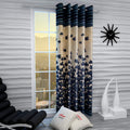 Home Sizzler Eyelet Polyester Floral Door Semi Sheer Curtain, (Grey, 7 Ft), Grommets, Grommet Curtains