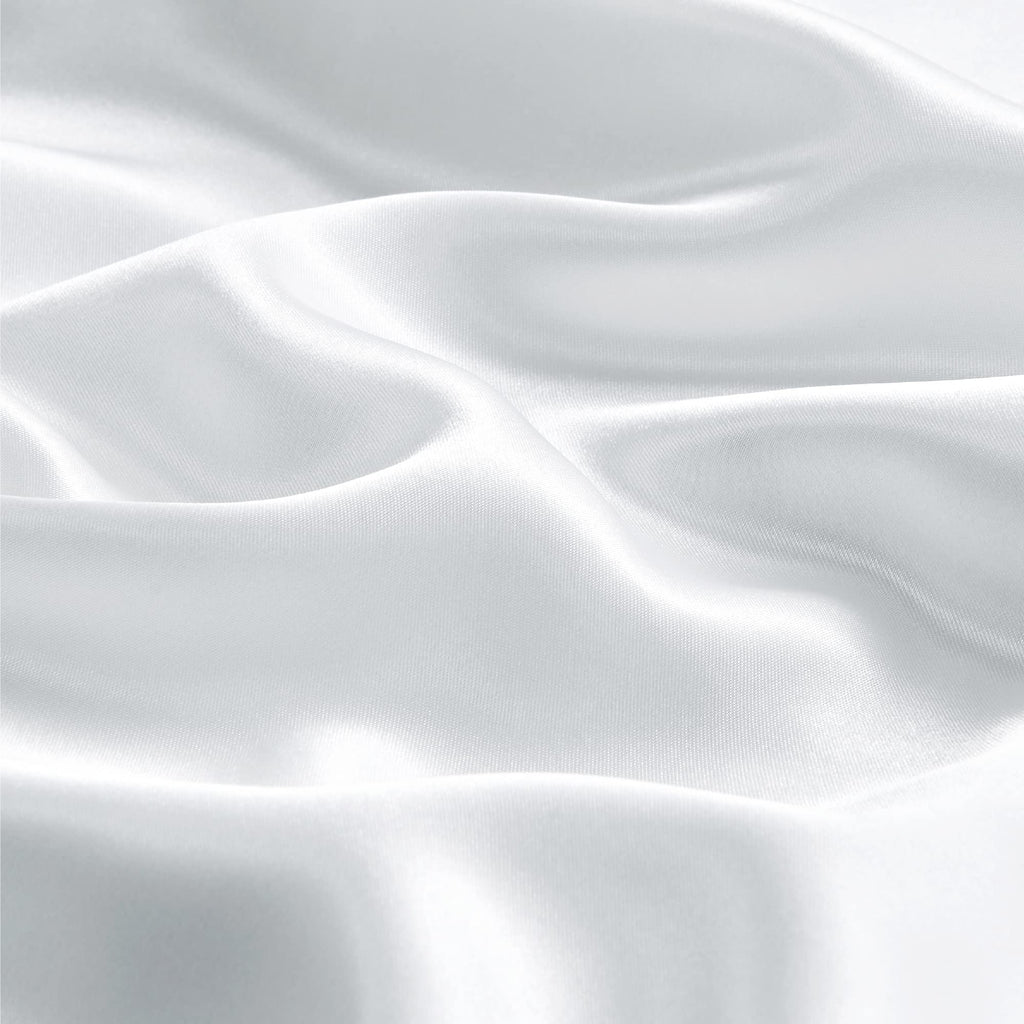 Bedelite Satin Pillowcase With Zipper 2 Pack, White Pillow Cases Standard Size, Super Soft And Cooling Similar To Silk Pillow Ca