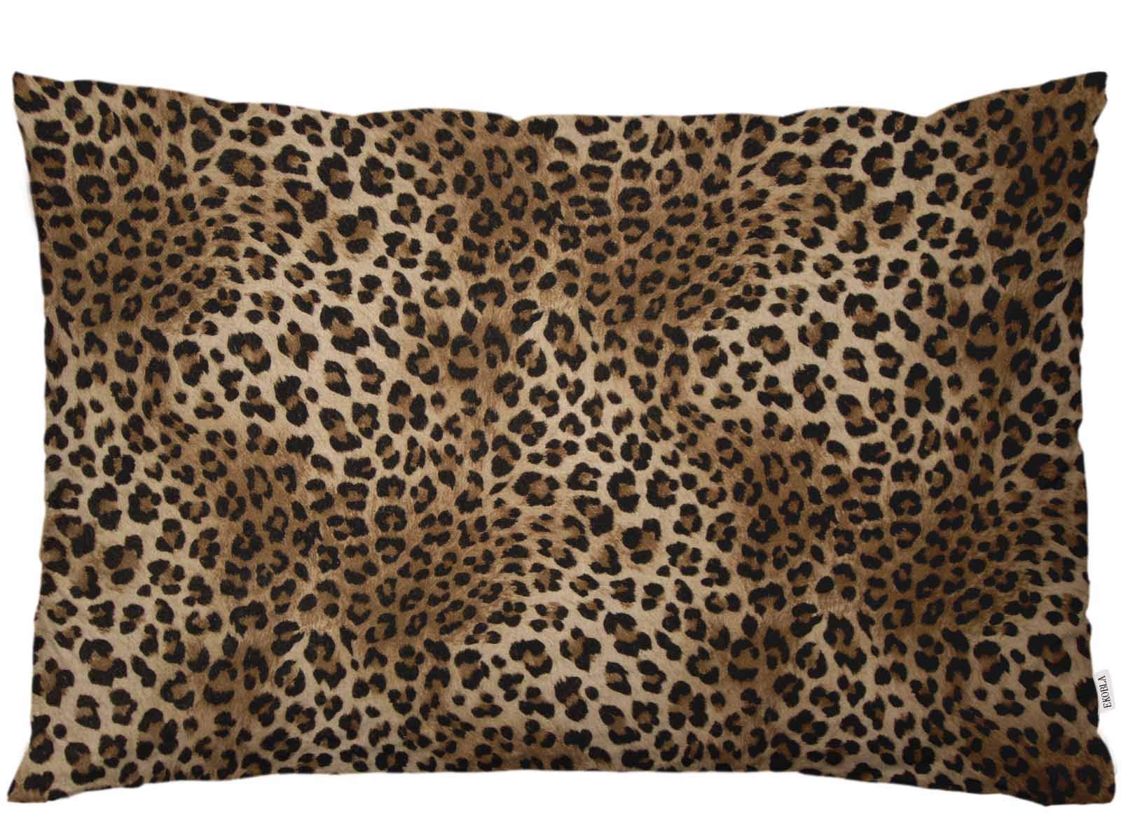 Ekobla Throw Pillow Cover Leopard Print Pattern Safari Wild Animal Theme Pattern Leo Skin Cheetah Tiger Decor Lumbar Pillow Case