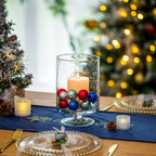 Glass Candle Holder For Pillar Candles - Large Glass Vases For Table Decoration, Clear Hurricane Candle Holder For Wedding Chris