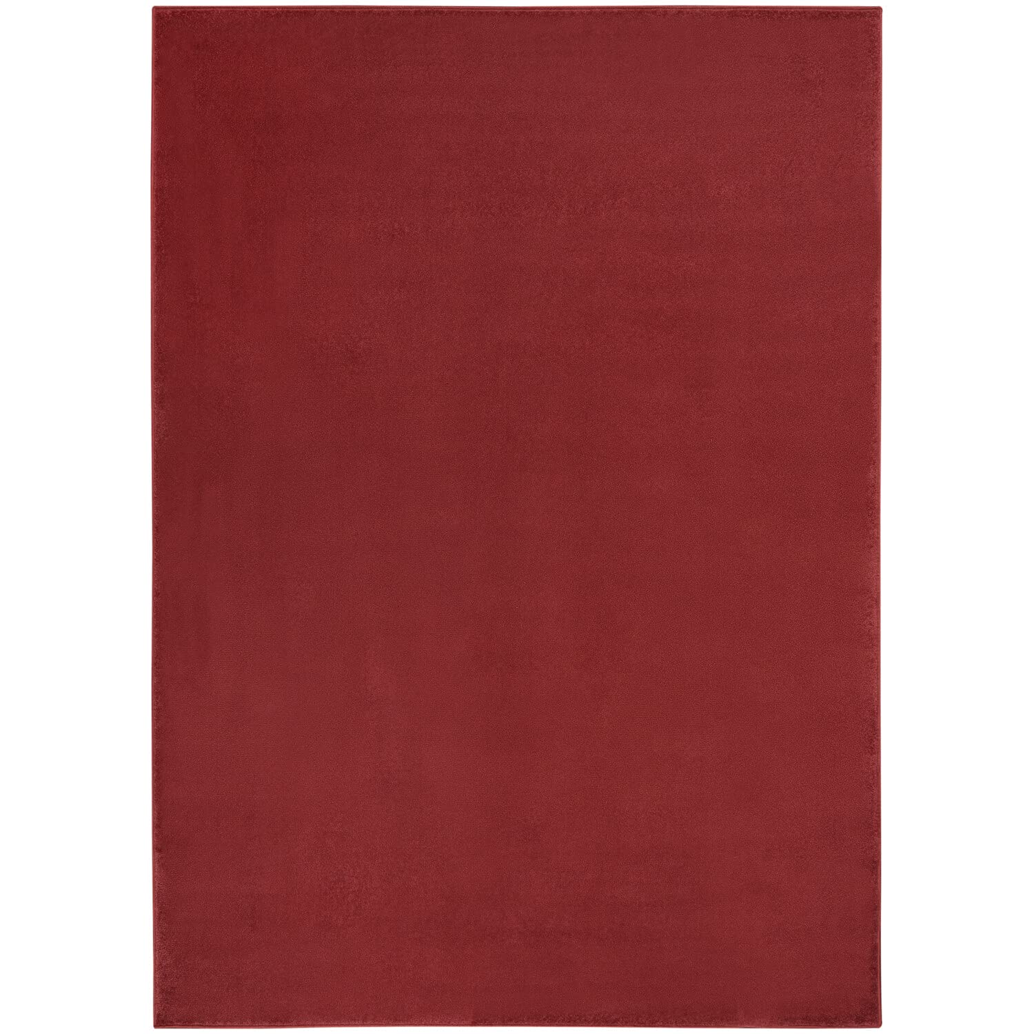 Nourison Essentials Indoor/Outdoor Brick Red 6' X 9' Area Rug, Easy Cleaning, Non Shedding, Bed Room, Living Room, Dining Room,