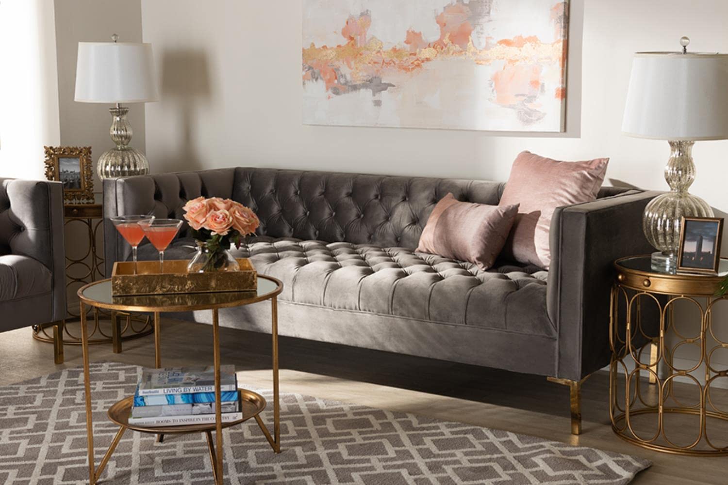 Baxton Studio Zanetta Sofa - Thumbnail 3