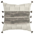 Donny Osmond 20" X 20" Poly Filled Pillow With Cotton Canvas Cover-Charcoal
