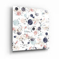 DesignSkinz Glass Wall Art for Living Room, Bedroom, Office, Study, Shelf (17x17inch)  Pastel Abstract 6