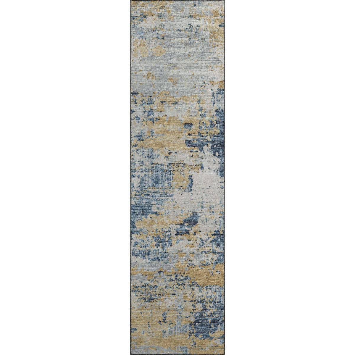 Camberly Cm4 Blue Casual Rug Runner 2' 3&quot; X 7 ' 6&quot;