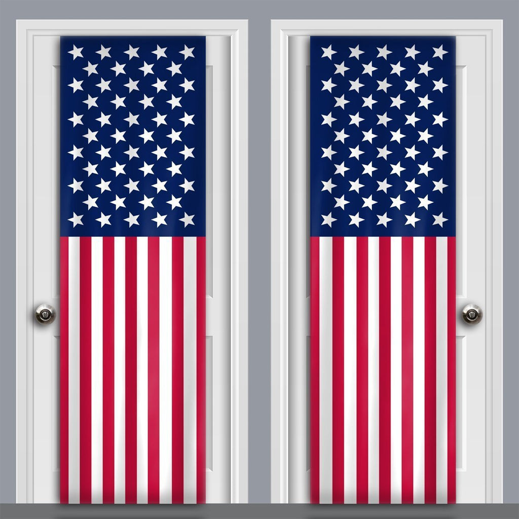 American Flag Two Sided Fabric Door Decoration by Mydor