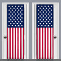 American Flag Two Sided Fabric Door Decoration by Mydor