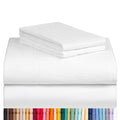 LuxClub 4 PC Sheet Bed Sheets Deep Pockets 18'' Eco Friendly Wrinkle Free-Kids-Fitted Sheets Machine Washable Hotel Bedding Silk