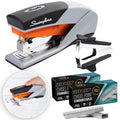 Staplers For Desk, Heavy Duty Stapler 25 Sheet Capacity, With 2 Pk Staples, Staple Remover - Optima 25, Jam Free, Reduced Effort