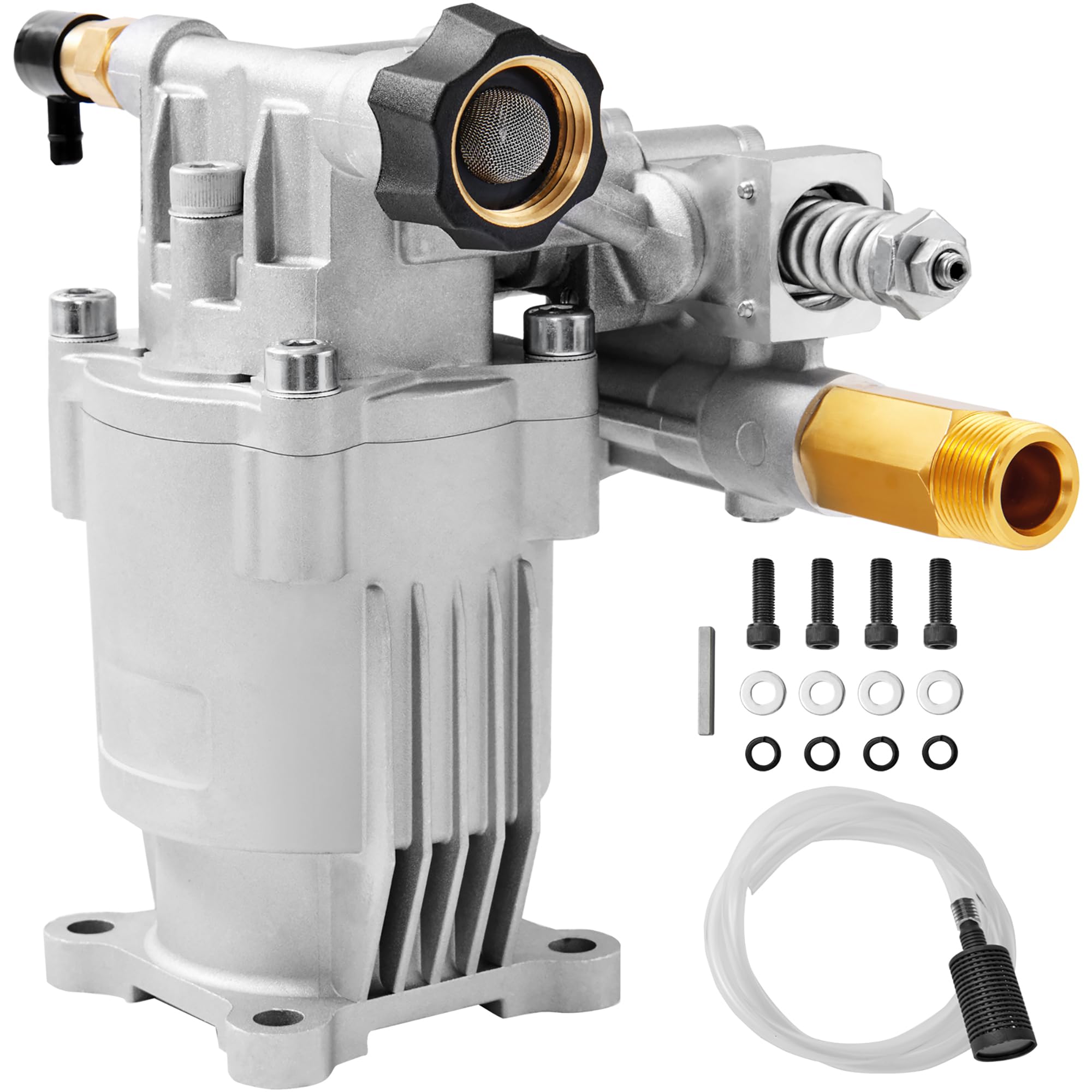 Vevor Pressure Washer Pump, 3/4' Shaft Horizontal, 3400 Psi, 2.5 Gpm, Replacement Power Washer Pumps Kit, Parts Washer Pump, Co