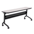 Safco Products Flip-N-Go Training Table, Folkstone 18" x 72" Black Legs