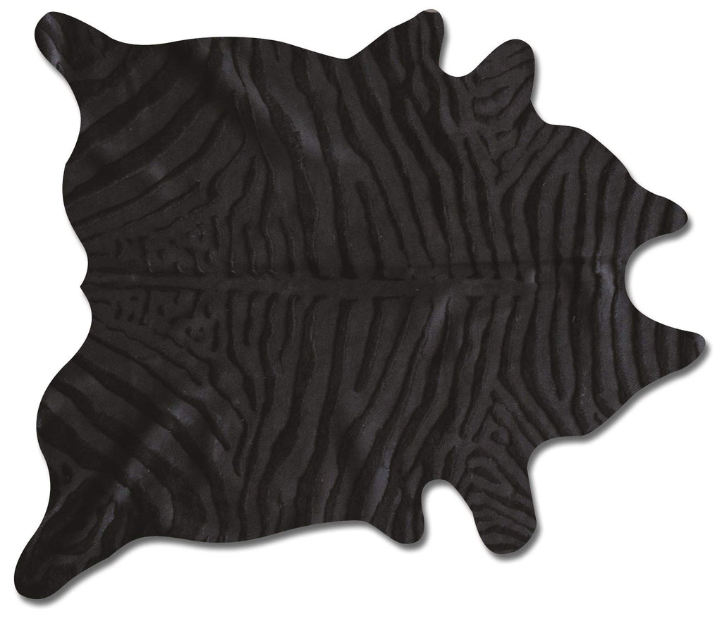 HomeRoots Cowhide, Microsuede 72' x 84' Black, Cowhide - Rug