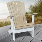 American Furniture Classics 519WWWT Folding Adirondack Chair, Blue and Black