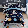 Sandjest Astronaut Bedding Sets For Boys, Ultra Soft Microfiber Comforter Set With 3-Pieces, Comforters Sets For Kids Children B