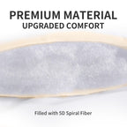 Sleep Zone Durable Bedding Mattress Pad Twin Size, Deep Pocket 8~21 Inch, Elastic Fitted Mattress Protector For Kids, Children, Machine Washable, Microfiber, Easy Care (Beige, Twin)