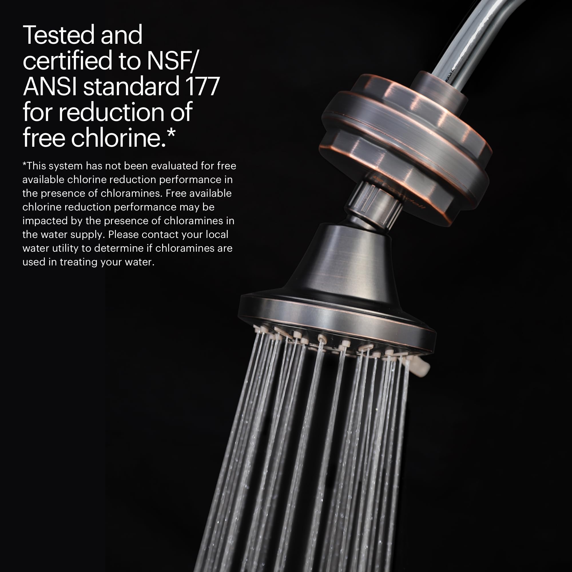 Brondell Vivaspring Compact Shower Filter Replacement - 100% High-Purity Kdf Filtration, Good For 6 Months Of Filtration, Filter